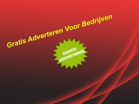 Gratis adverteren 